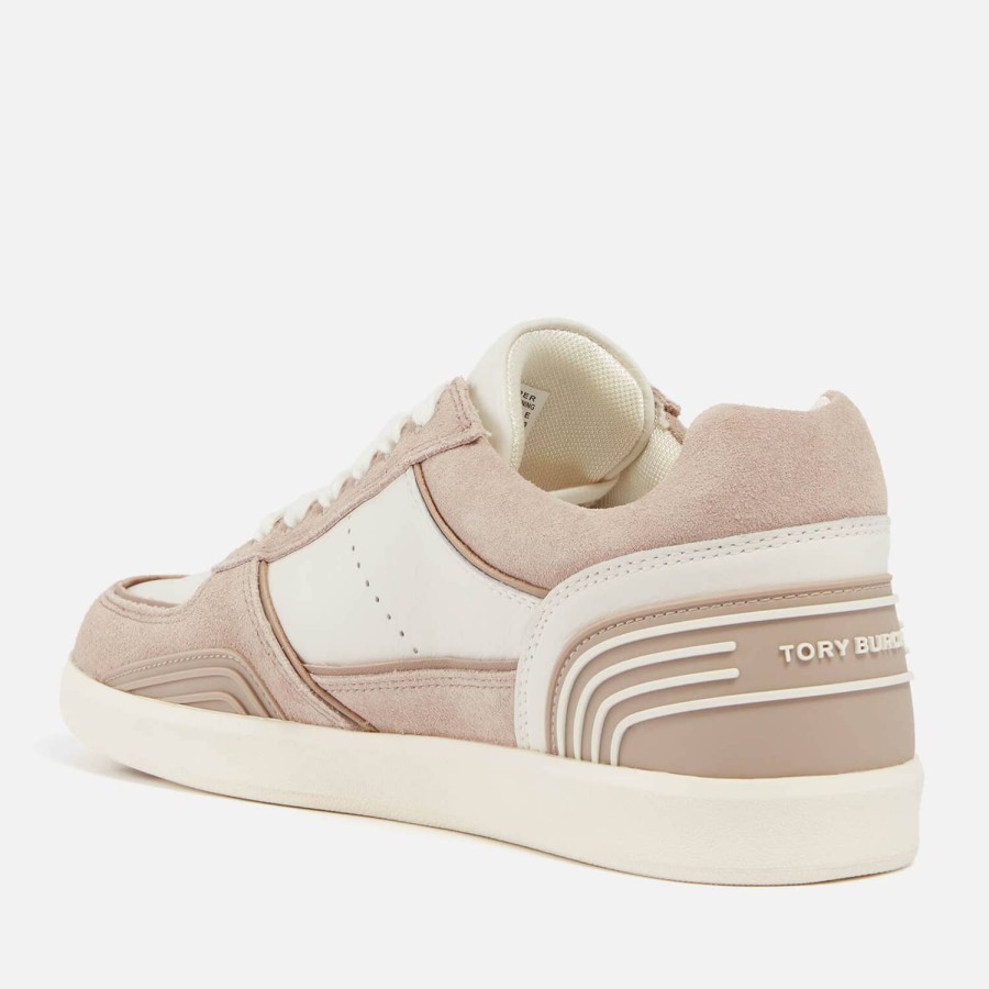 Schuhwerk Tory Burch Schuhwerk | Tory Burch Clover-Sneaker Aus Leder Und Wildleder Fur Damen