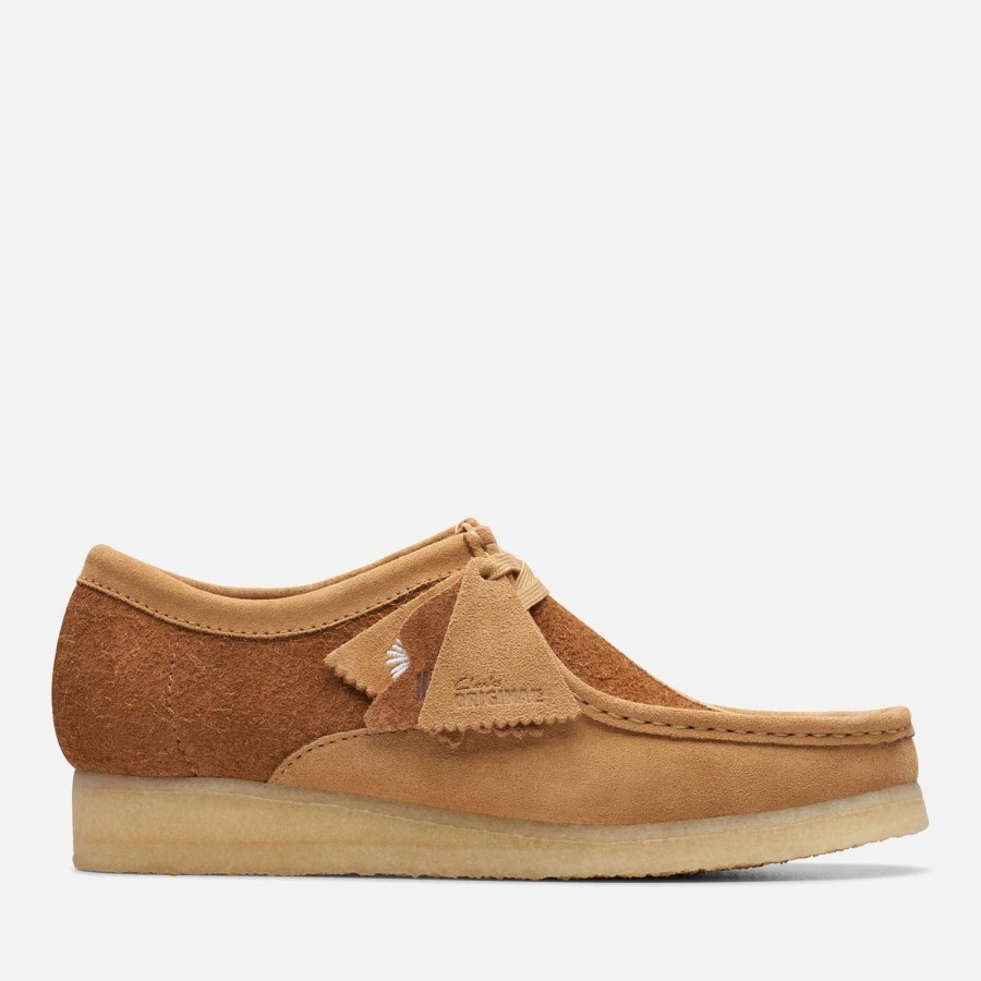 Schuhwerk Clarks-Originale Schuhe | Clarks Originals Herren-Wallabee-Schuhe Aus Geburstetem Wildleder