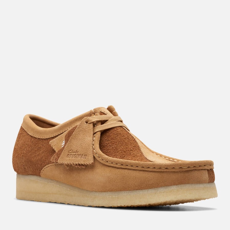 Schuhwerk Clarks-Originale Schuhe | Clarks Originals Herren-Wallabee-Schuhe Aus Geburstetem Wildleder