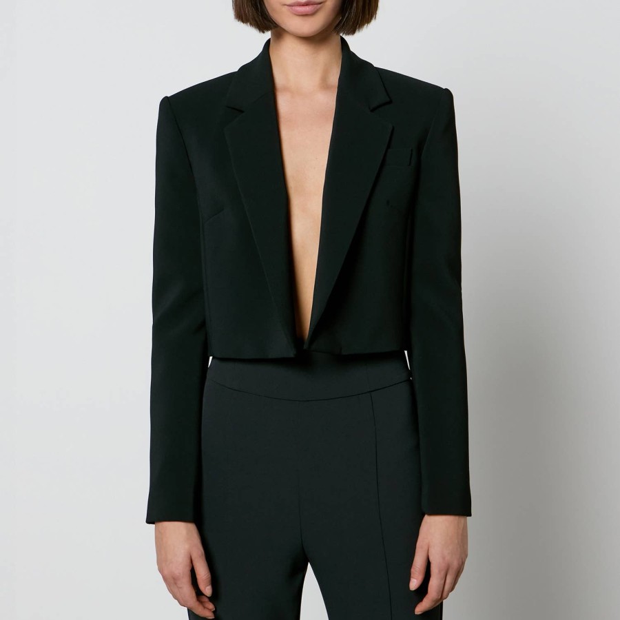 Wehe Pinko Kleidung | Pinko Eliana Spencer Verkurzter Crepe-Blazer