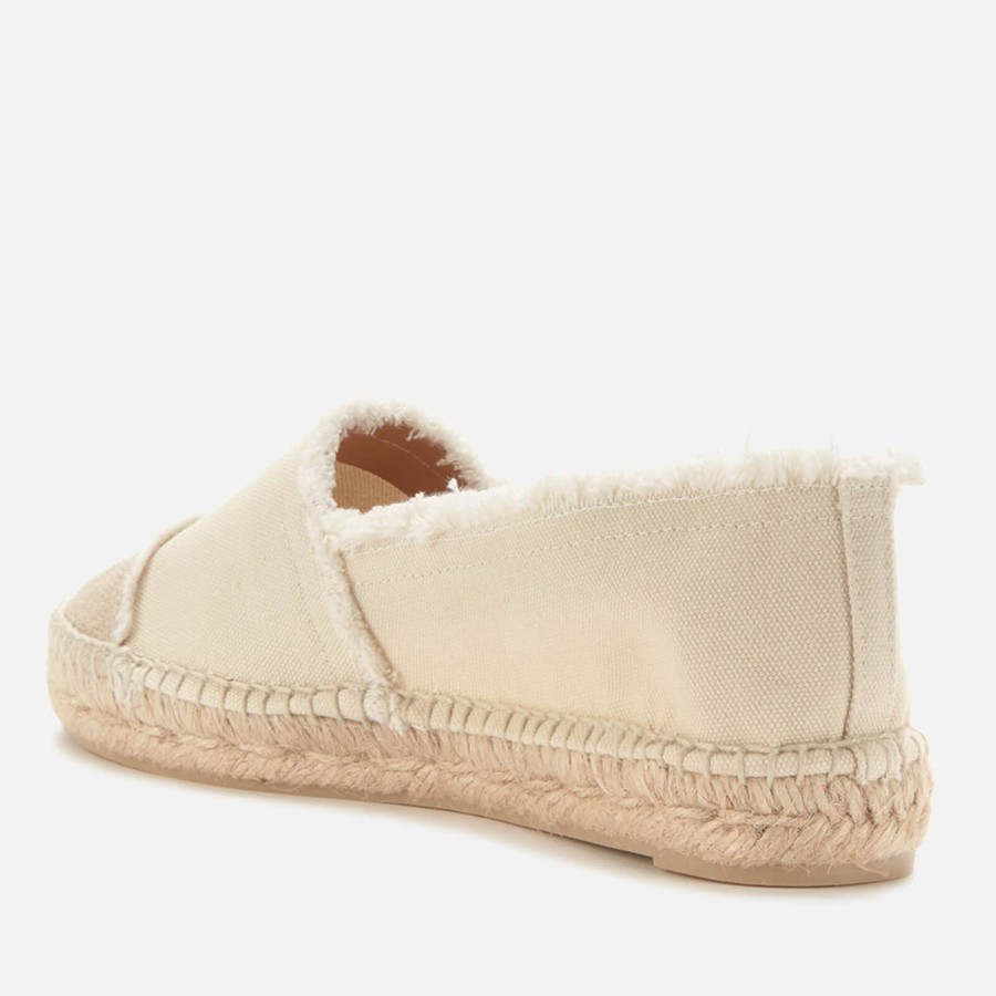 Schuhwerk Castañer Espadrilles | Castaner Damen Kampala Flache Espadrilles Elfenbein