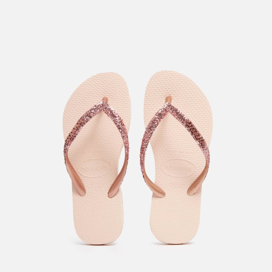 Kind & Baby Havaianas Schuhwerk | Havaianas Madchen Slim Glitter Ii Flip Flops - Ballet Rose