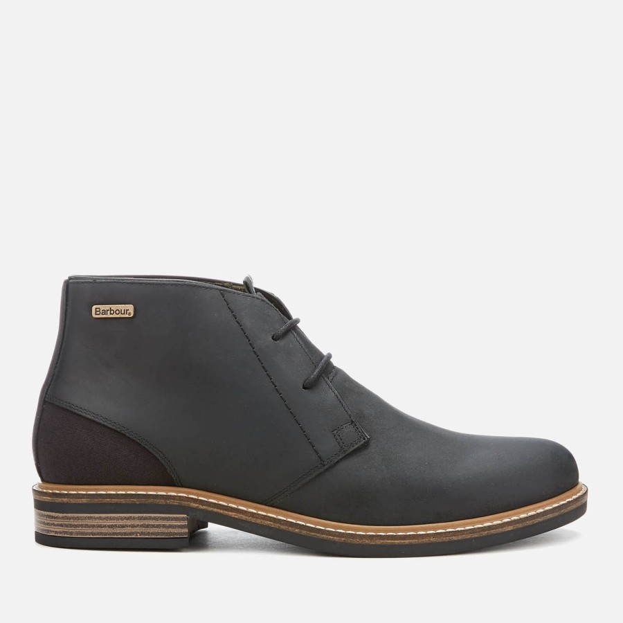 Schuhwerk Barbour Stiefel | Barbour Herren Readhead Chukka-Stiefel Aus Leder Schwarz