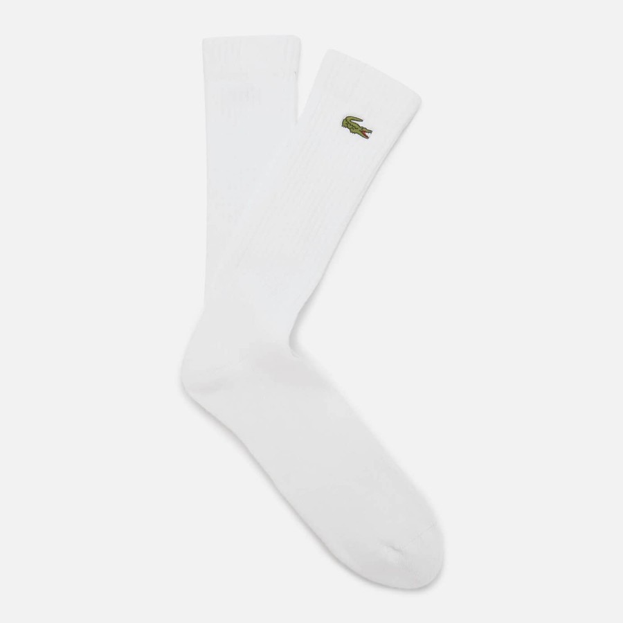 Manner Lacoste Loungewear | Lacoste Herren 3Er-Pack Sportsocken Weis