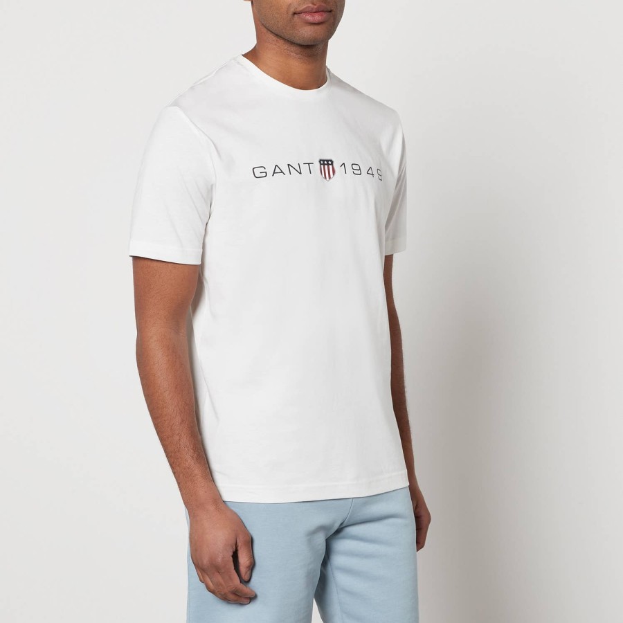 Manner GANT Loungewear | Gant Grafik-T-Shirt Aus Baumwollmischung