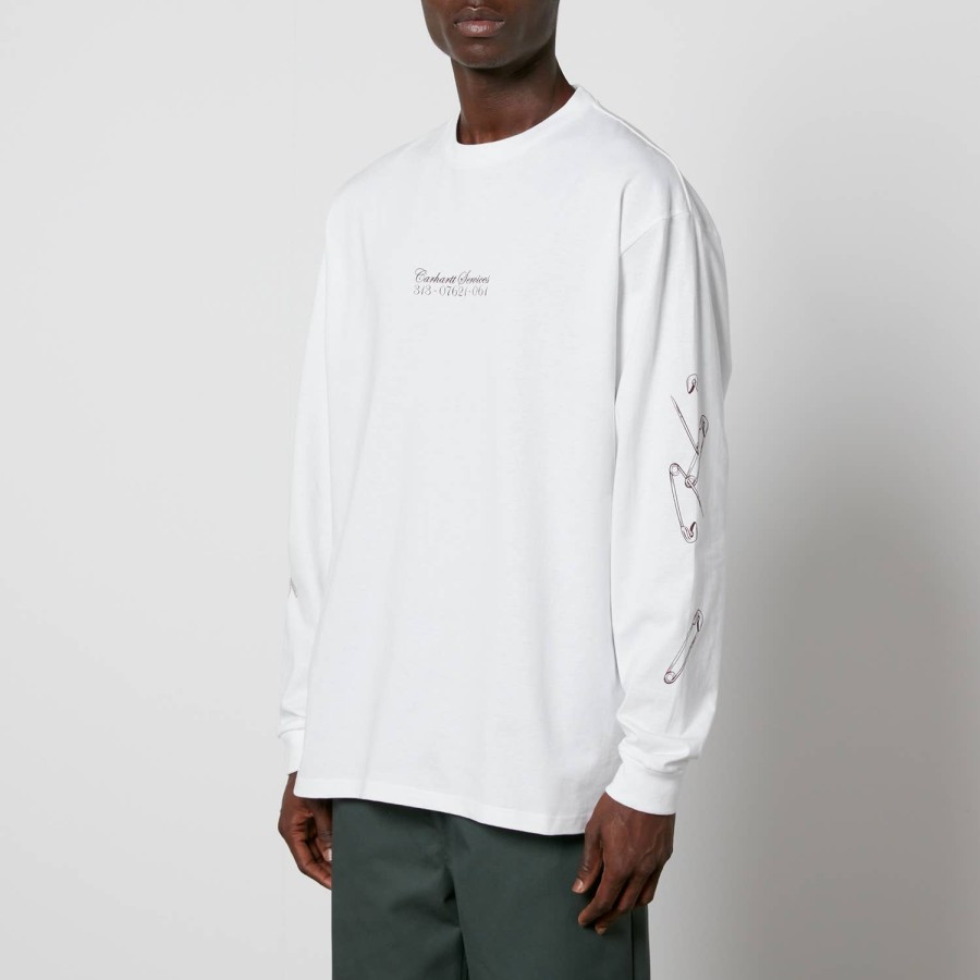 Manner Carhartt WIP T-Shirts | Carhartt Wip Safety Pin T-Shirt Aus Bio-Baumwoll-Jersey