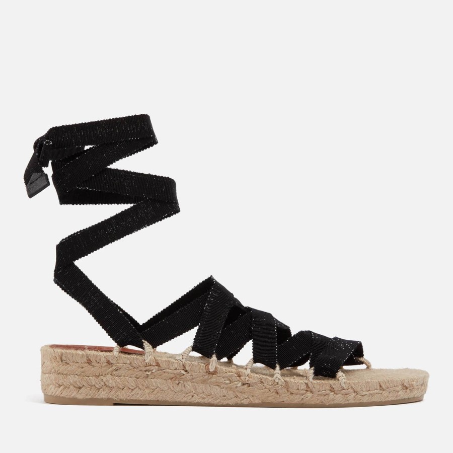 Schuhwerk Castañer Espadrilles | Castaner Damen Paloma Grosgrain Espadrille Sandalen