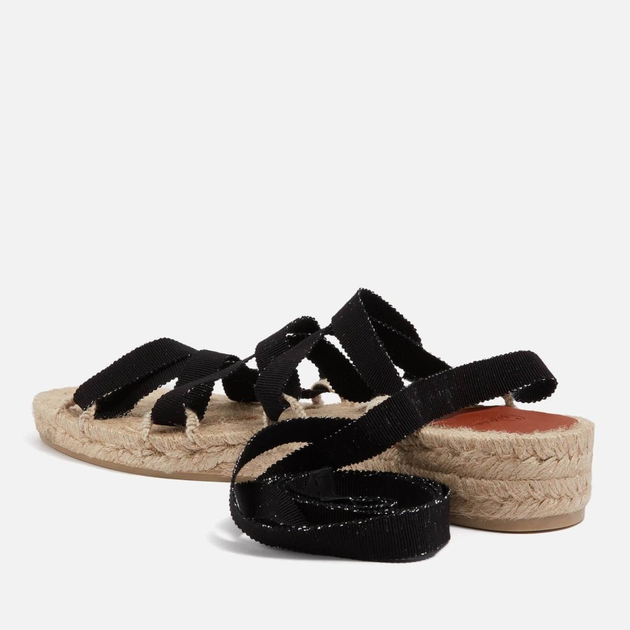 Schuhwerk Castañer Espadrilles | Castaner Damen Paloma Grosgrain Espadrille Sandalen