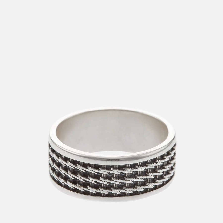 Manner Serge Denimes Schmuck | Serge Denimes Kusari Ring Aus Sterlingsilber