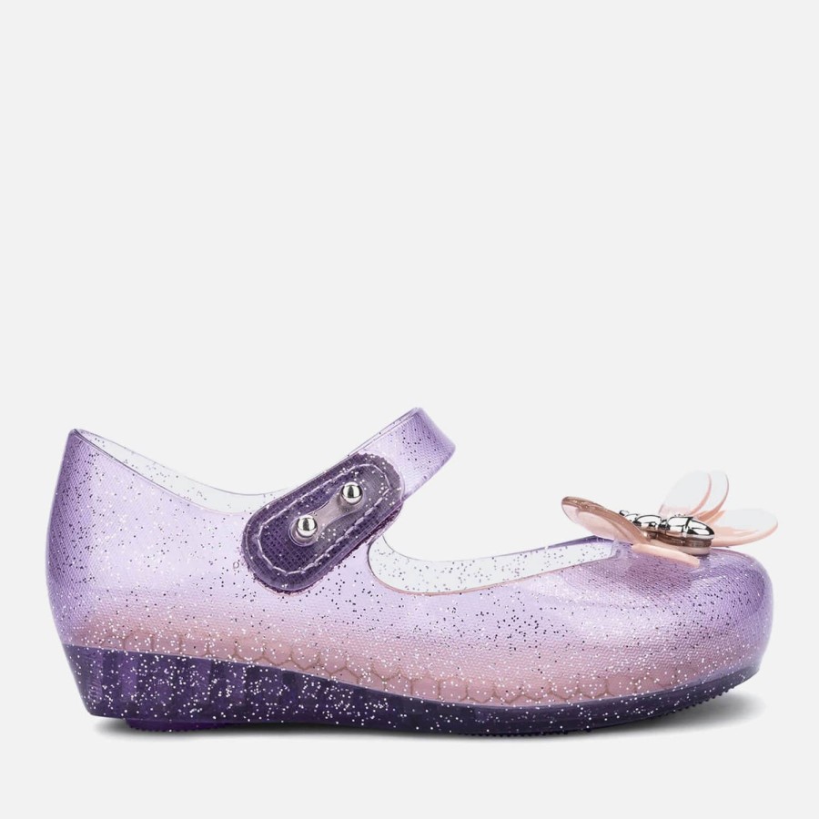 Kind & Baby Mini-Melissa Schuhwerk | Mini Melissa Ultragirl Bugs Gummiballerinas Fur Kleinkinder Lila