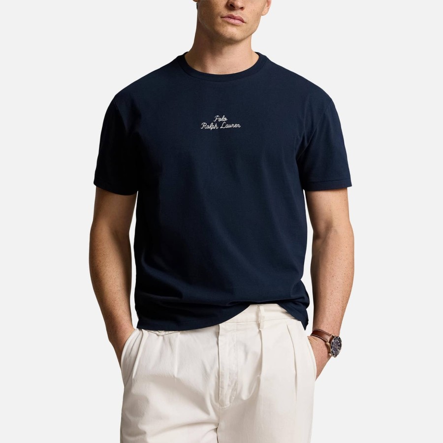 Manner Polo Ralph Lauren Loungewear | Polo Ralph Lauren T-Shirt Aus Baumwolljersey Mit Aufgesticktem Logo