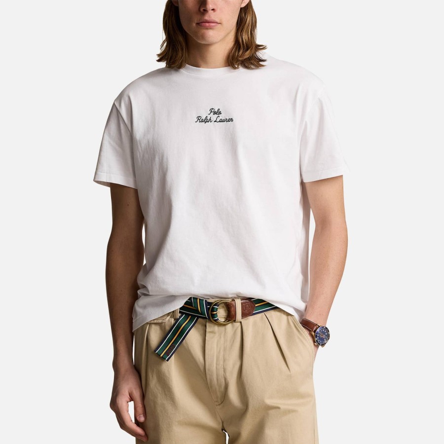 Manner Polo Ralph Lauren Loungewear | Polo Ralph Lauren Center Logo Baumwoll-T-Shirt