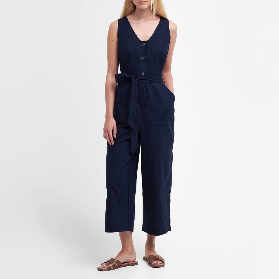 Wehe Barbour Overalls Und Spielanzuge | Barbour Penrose Overall Aus Baumwoll- Und Leinenmischung