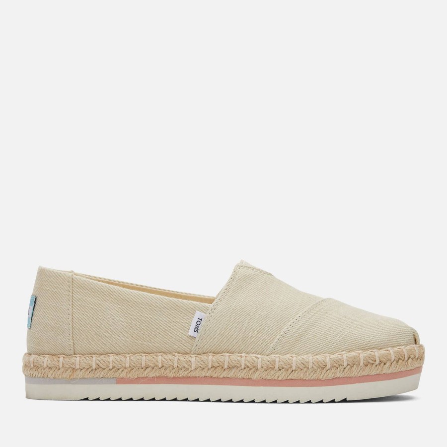 Schuhwerk TOMS Espadrilles | Toms Damen Alpargata Canvas Espadrilles Mit Plateausohle