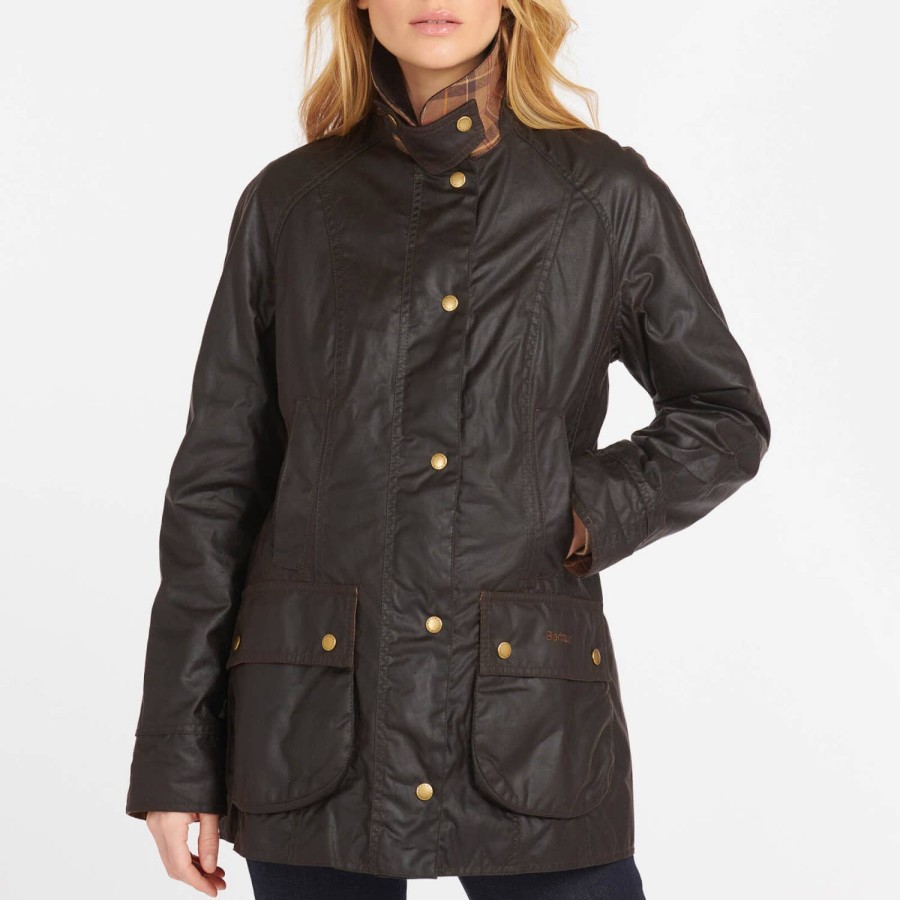 Wehe Barbour Jacken | Barbour Beadnell Wachsjacke Fur Damen Rustikal