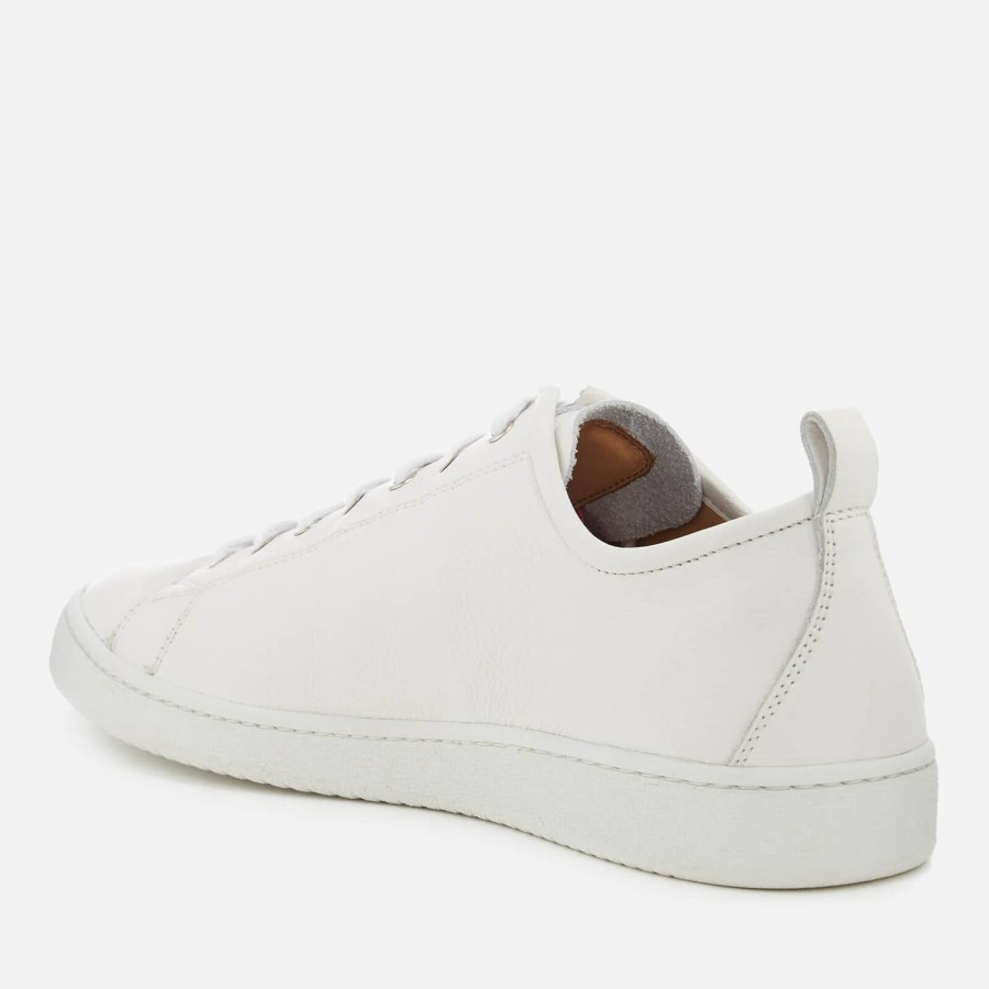 Schuhwerk PS Paul Smith Sportschuhe | Ps Paul Smith Herren Miyata Leder Low-Top-Trainer Weis