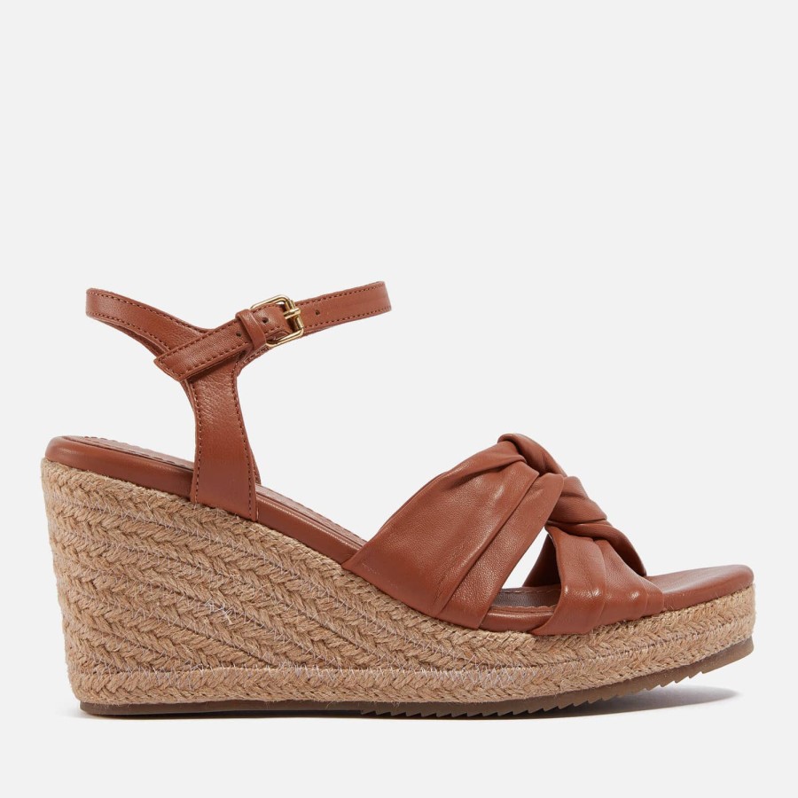 Schuhwerk Ted Baker Espadrilles | Ted Baker Damen-Espadrilles „Carda" Aus Leder Mit Keilabsatz