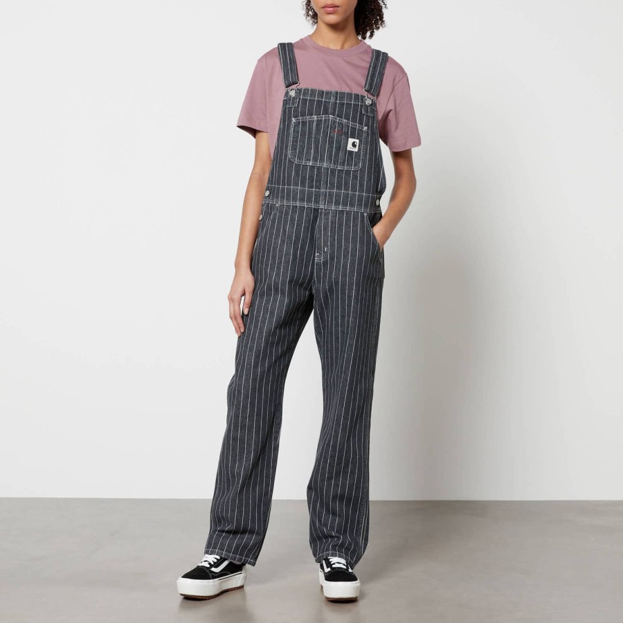 Wehe Carhartt WIP Overalls Und Spielanzuge | Carhartt Wip Orlean Bib Jeans-Latzhose Mit Nadelstreifen