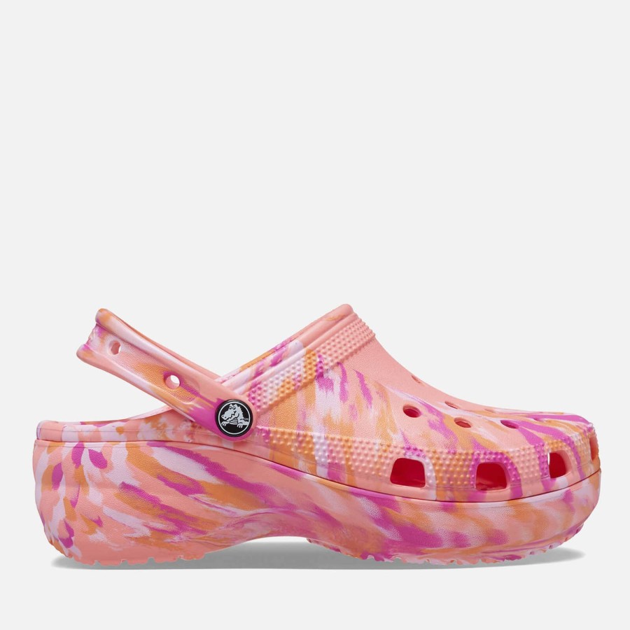 Schuhwerk Crocs Verstopfungen | Crocs Damen-Clogs Aus Klassischem, Marmoriertem Croslite