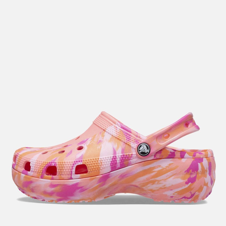 Schuhwerk Crocs Verstopfungen | Crocs Damen-Clogs Aus Klassischem, Marmoriertem Croslite