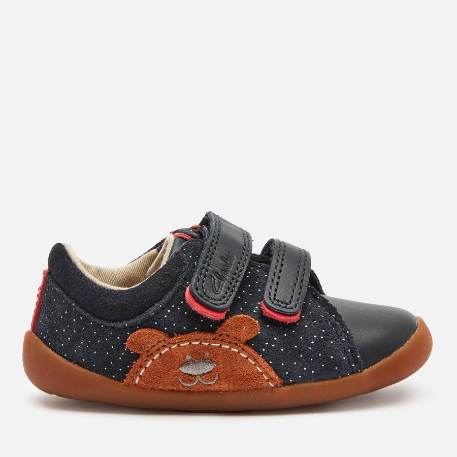 Kind & Baby Clarks Schuhwerk | Clarks Roamer Bear Schuhe Fur Kleinkinder Marineblaues Wildleder