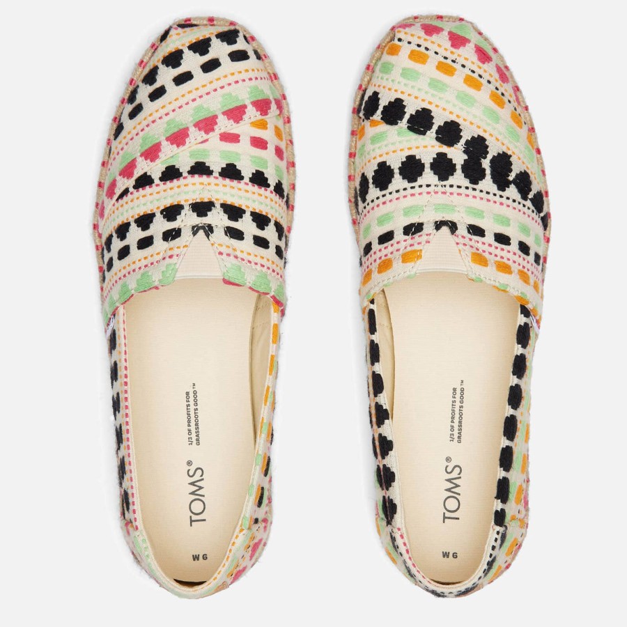 Schuhwerk TOMS Espadrilles | Toms Alpargata Rope Espadrilles Fur Damen Natural Global Woven