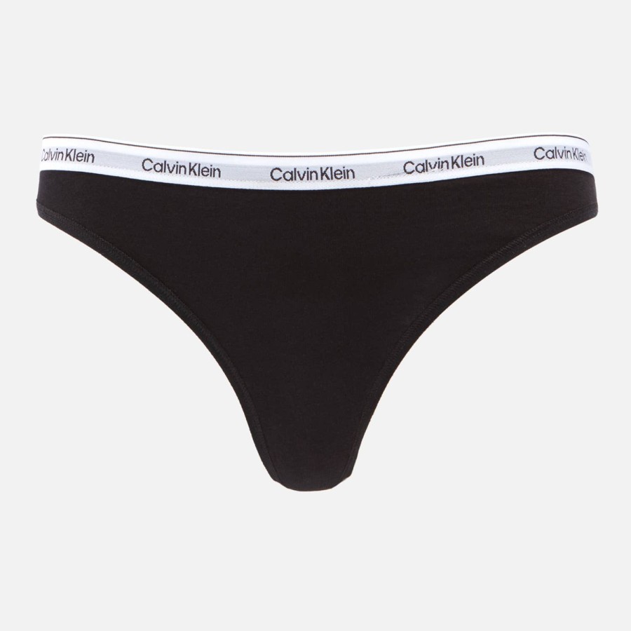 Wehe Calvin Klein Unterwasche Und Nachtwasche | Moderne Tangas Aus Stretch-Jersey Mit Logo-Print Von Calvin Klein Im 3Er-Pack