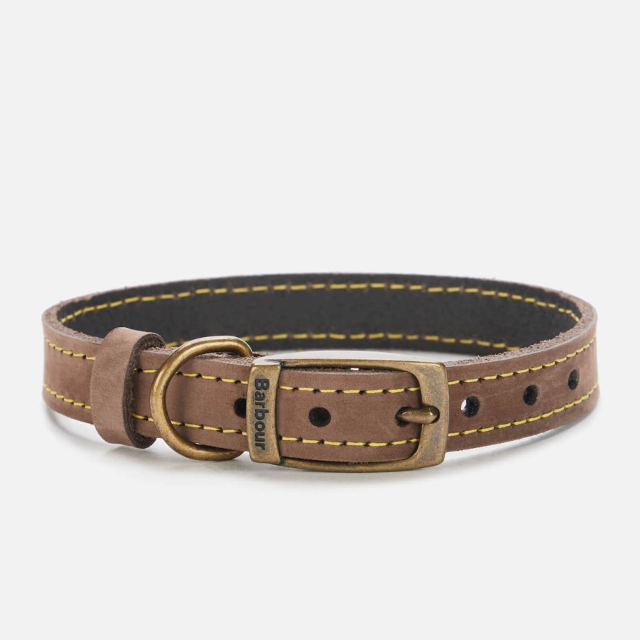 Wehe Barbour Haustierzubehor | Barbour Hundehalsband Aus Leder Braun