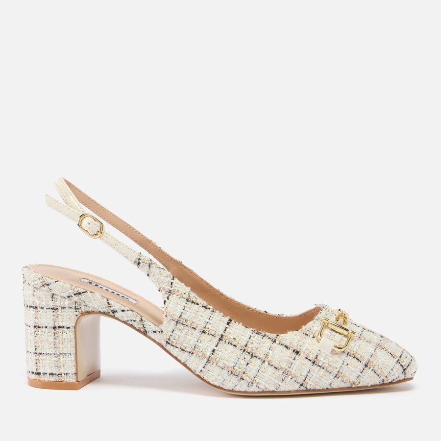 Schuhwerk Düne Absatze | Dune Women'S Choices Tweed Slingback-Pumps Mit Absatz