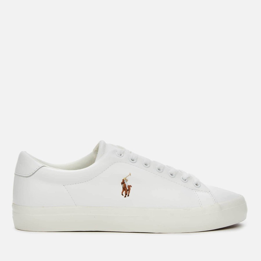 Schuhwerk Polo Ralph Lauren Sportschuhe | Polo Ralph Lauren Herren-Longwood-Leder-Low-Top-Trainer Weis/Weis