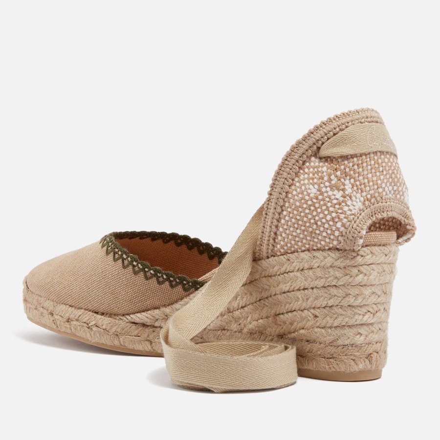 Schuhwerk Castañer Espadrilles | Castaner Comin Canvas Wedge Espadrilles Fur Damen