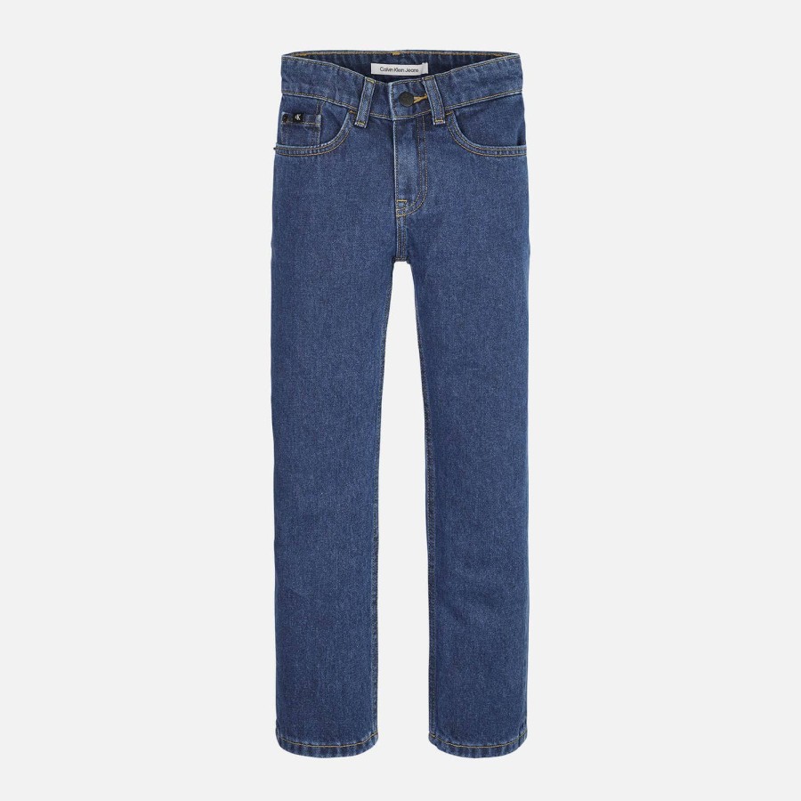 Kind & Baby Calvin Klein Hosen & Jeans & Shorts | Gerade Jeans Fur Jungen Von Calvin Klein