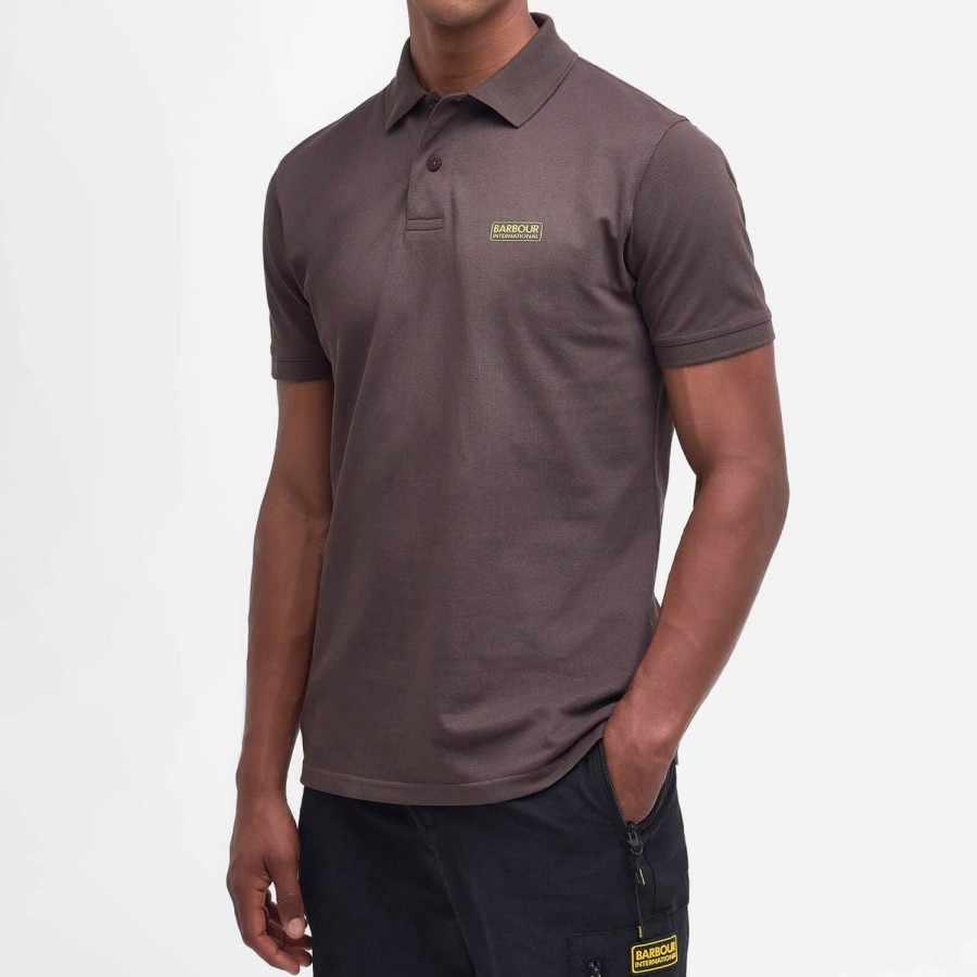 Manner Barbour International Polo-Shirts | Barbour International Essential Baumwoll-Pique-Poloshirt