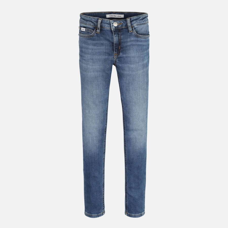 Kind & Baby Calvin Klein Hosen Und Jeans | Calvin Klein Skinny Stretch-Denim-Jeans Fur Madchen