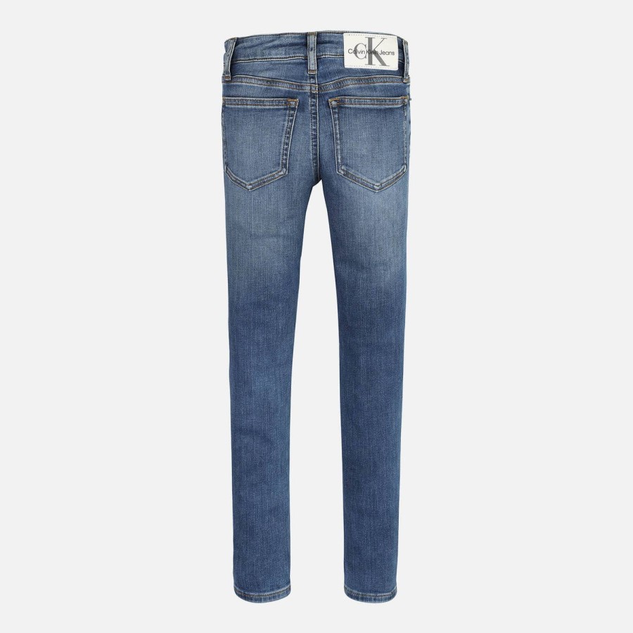 Kind & Baby Calvin Klein Hosen Und Jeans | Calvin Klein Skinny Stretch-Denim-Jeans Fur Madchen