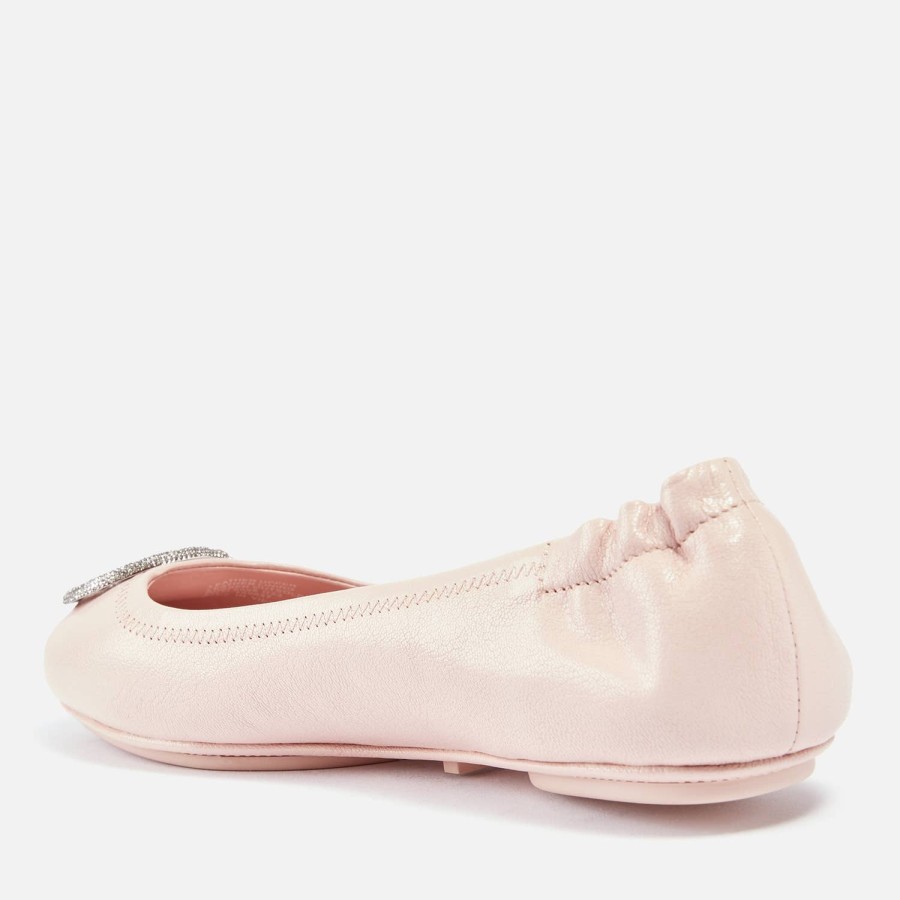 Schuhwerk Tory Burch Wohnungen | Tory Burch Minnie Travel Lederballerinas Fur Damen