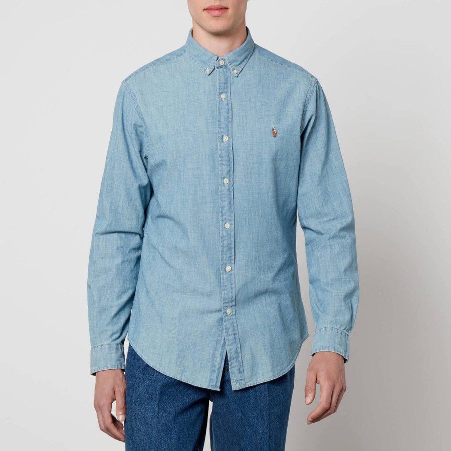 Manner Polo Ralph Lauren Hemden | Slim-Fit-Hemd Aus Baumwoll-Chambray Von Polo Ralph Lauren