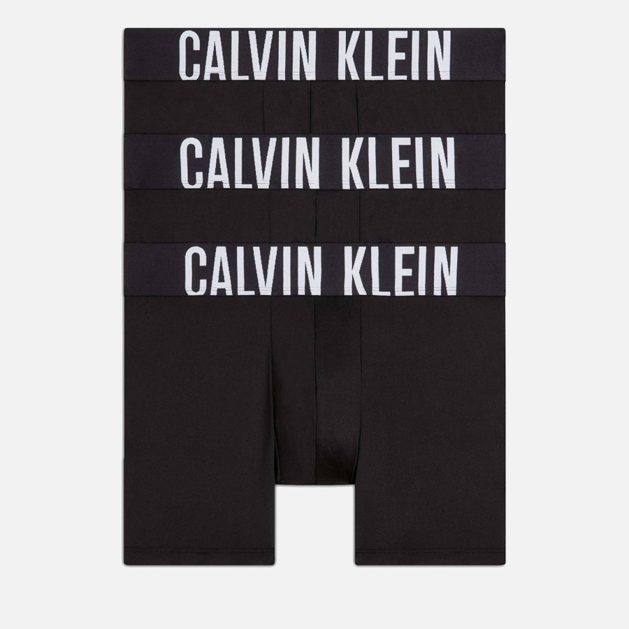 Manner Calvin Klein Loungewear | Calvin Klein Intense Power Mikrofaser 3Er-Pack Boxershorts Aus Stretch-Jersey