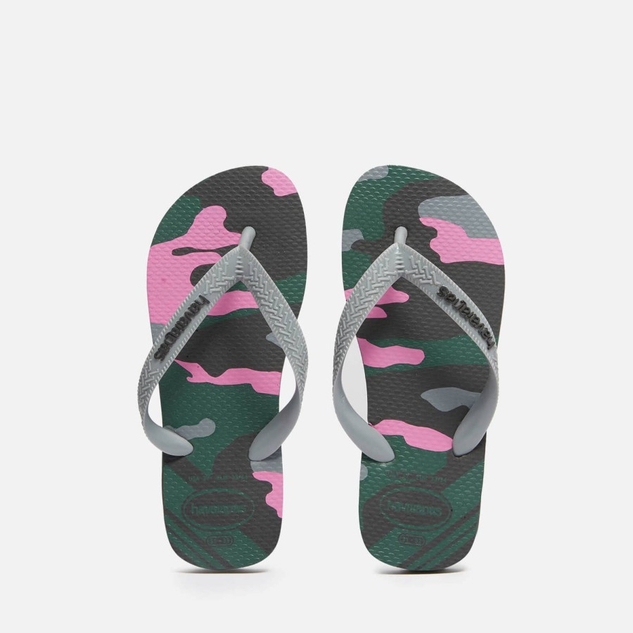 Kind & Baby Havaianas Schuhwerk | Havaianas Madchen Camo Flip Flops - Schwarz