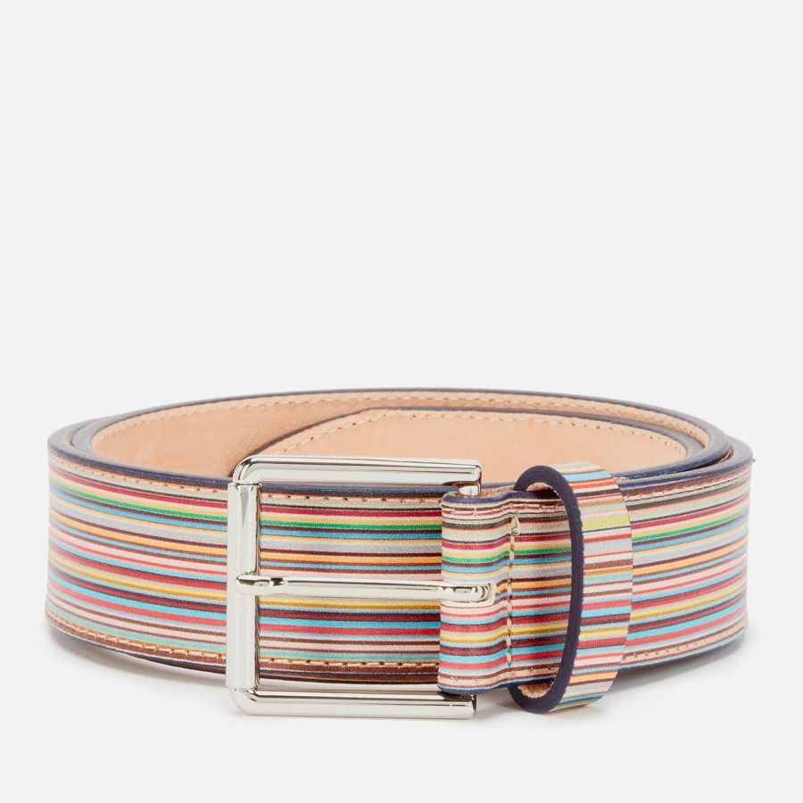 Manner PS Paul Smith Gurtel | Paul Smith Breiter Streifengurtel Fur Herren Mehrfarbig