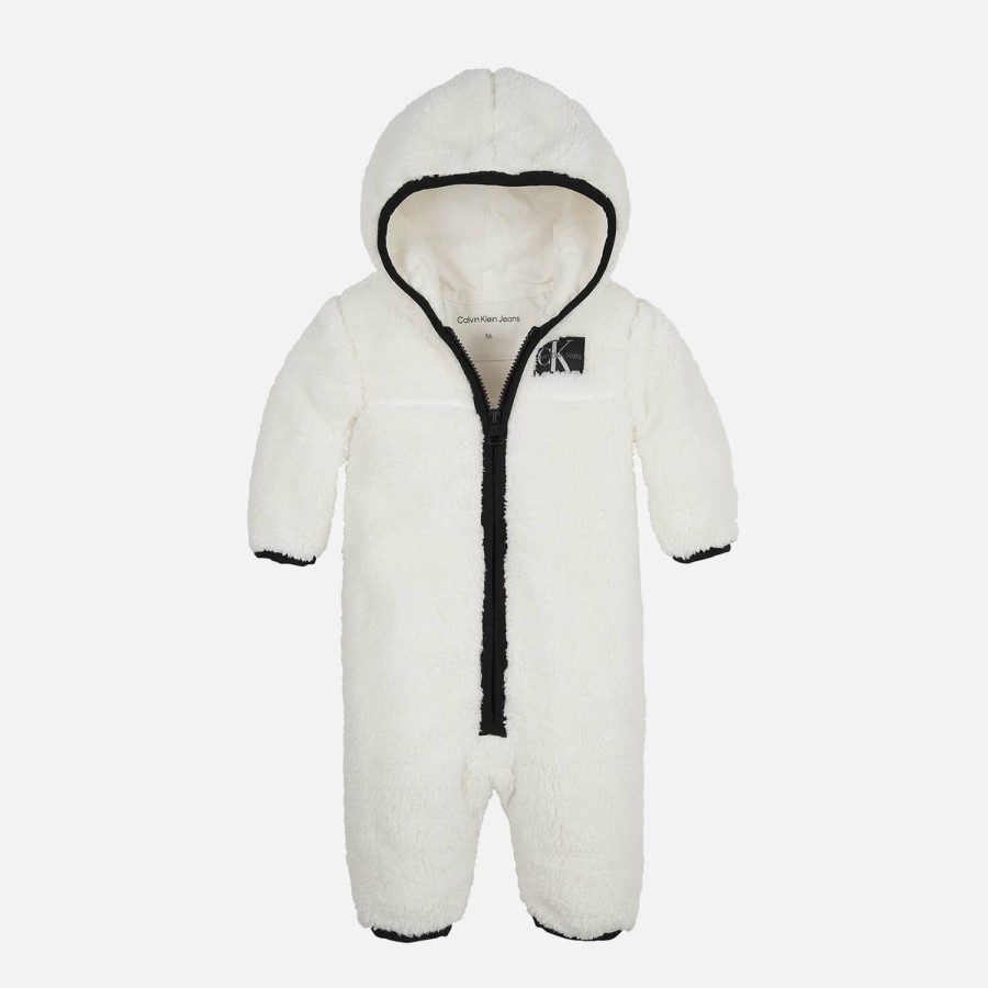 Kind & Baby Calvin Klein Baby (0-2 Jahre) | Calvin Klein Teddy Sherpa-Body Mit Kapuze