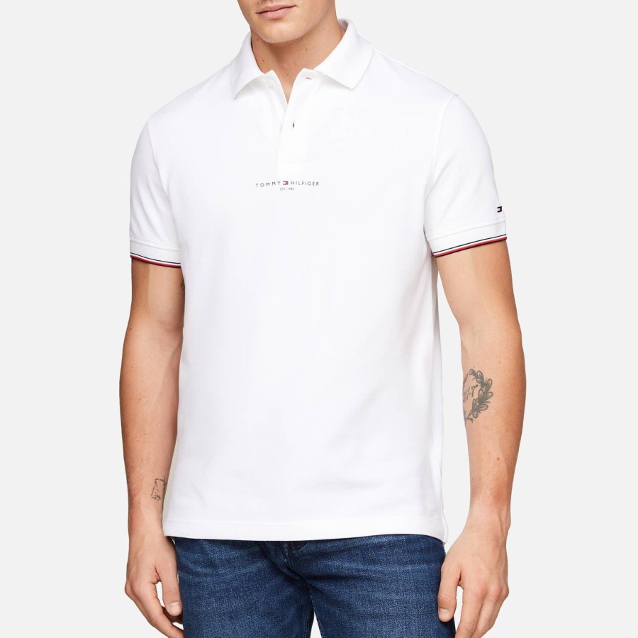 Manner Tommy Hilfiger Polo-Shirts | Tommy Hilfiger Poloshirt Aus Bio-Baumwollmischung