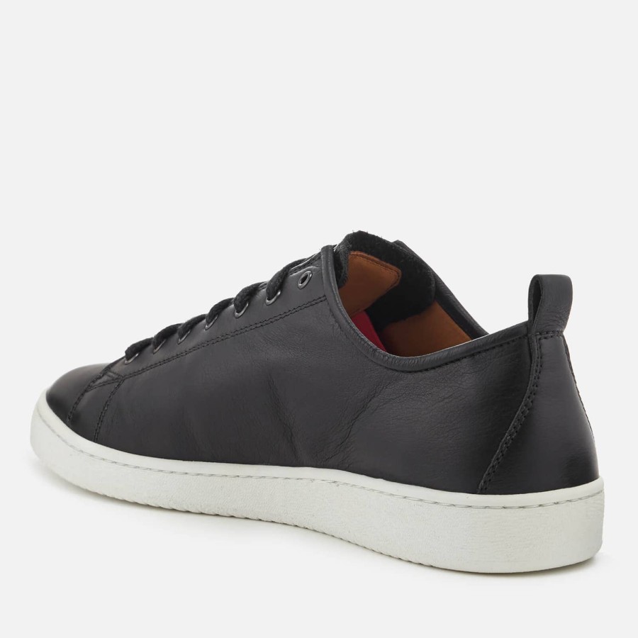 Schuhwerk PS Paul Smith Sportschuhe | Ps Paul Smith Herren Miyata Leder Low-Top-Trainer Schwarz