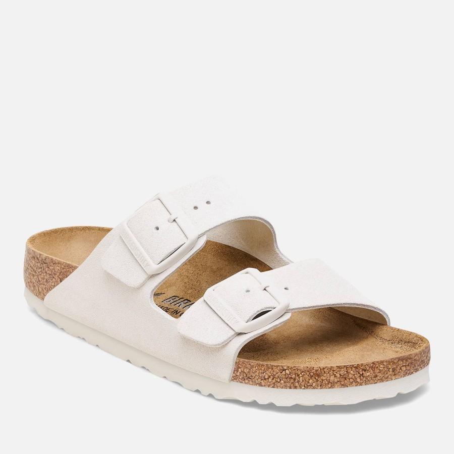 Schuhwerk Birkenstock Sandalen | Birkenstock Arizona Wildleder-Doppelriemen-Sandalen Fur Damen