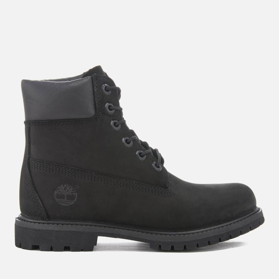 Schuhwerk Timberland Stiefel | Timberland Damen 6-Zoll-Nubuk-Premium-Stiefel - Schwarz