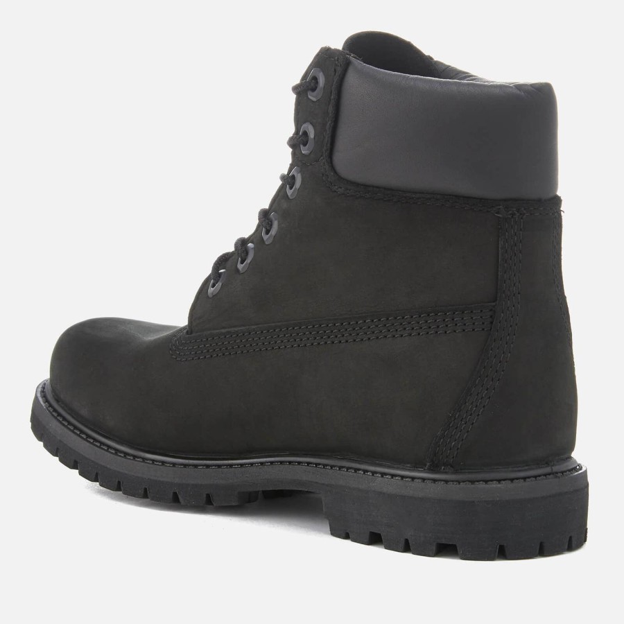 Schuhwerk Timberland Stiefel | Timberland Damen 6-Zoll-Nubuk-Premium-Stiefel - Schwarz