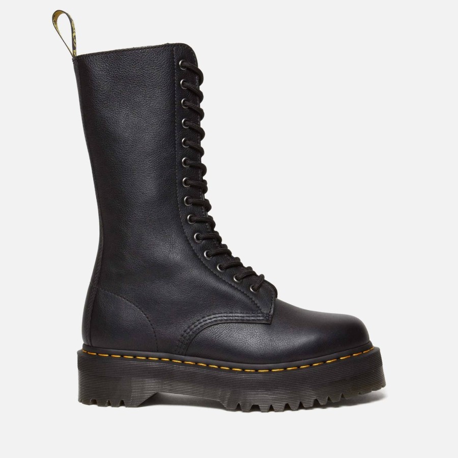 Schuhwerk Dr Martens Schuhwerk | Dr. Martens 1B99 Quad Lederstiefel Mit 14 Osen