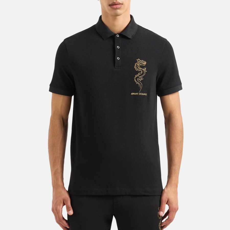 Manner Armani Exchange Polo-Shirts | Armani Exchange Cny Baumwoll-Poloshirt