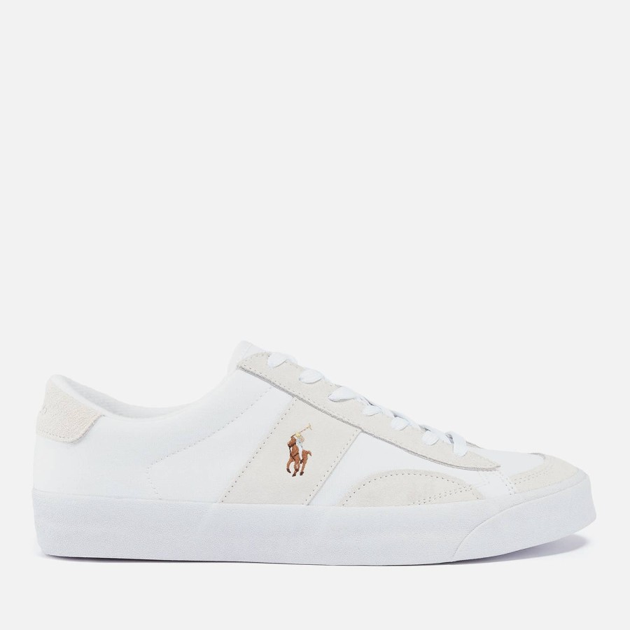 Schuhwerk Polo Ralph Lauren Sportschuhe | Polo Ralph Lauren Herren-Sneaker „Sayer" Aus Segeltuch Und Wildleder