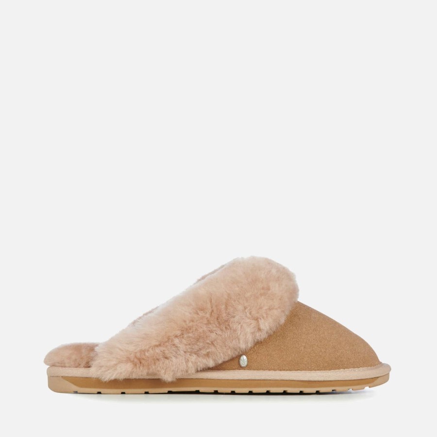 Schuhwerk WWU Australien Hausschuhe | Emu Australia Jolie Hausschuhe Aus Wildleder Und Shearling